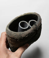 古村其飯 "窯変掛け花入" (沖縄・荒焼)