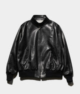 A.PRESSE 2026 Style1 "Leather Harrington Jacket"