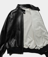 A.PRESSE 2026 Style1 "Leather Harrington Jacket"