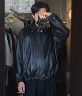 SSSTEIN 26SS "SHEEP LEATHER ZIP SHORT JACKET"