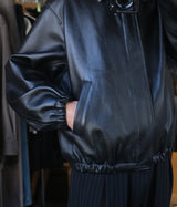 SSSTEIN 26SS "SHEEP LEATHER ZIP SHORT JACKET"