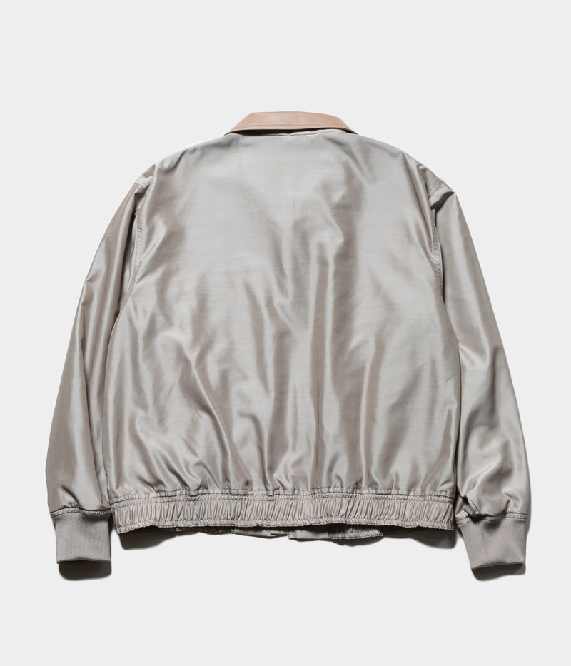 【sheller シェリエ】Lady Zip Satin Blouson Lady Zip Satin Blouson – shéller / シェリエ