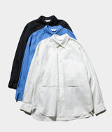 STILL BY HAND "SH05261"Garment-dye over shirt