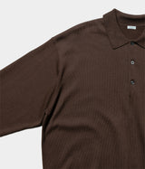 A.PRESSE 2026 Style1 "Cotton Knit L/S Polo Shirts"