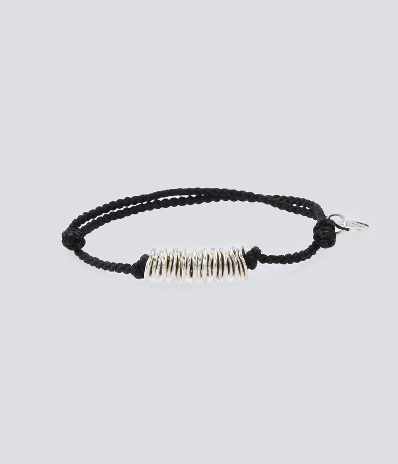 XOLO Homage Link Silk Code Bracelet ブラック XOLO - XOLO JEWELRY