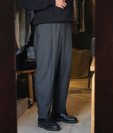 STILL BY HAND "PT09261"Summer wool wide pants