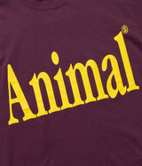 STUDIO ANIMALS "Animals Letter T-Shirt Solid Print"