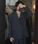 YOKE 26SS "Wool Washer Tropical Double Breasted Jacket"