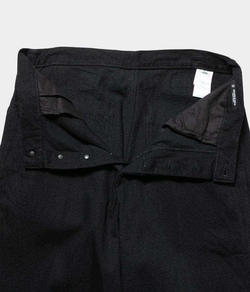 MAATEE&SONS シルク　ペインターパンツ　ブラックデニム MAATEE＆SONS 