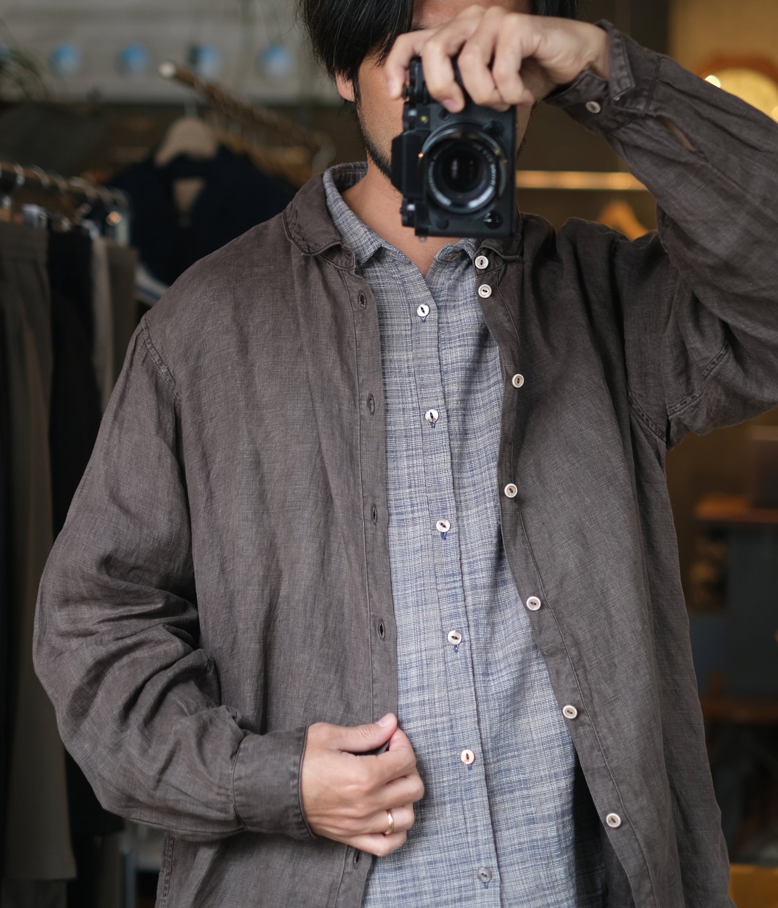 未使用 Munsingwear ストレッチ半袖テーラーカラーシャツ green label relaxing（グリーンレーベルリラクシング） シャツ WONDER