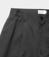 STILL BY HAND "PT10261" Linen mixed wide shorts