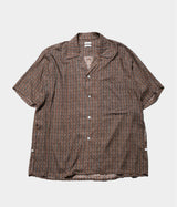 YOKE 26SS "Vintage Pattern Printed Open Collar Shirt"