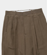 A.PRESSE 2026 Style1 "Linen Rayon Wide Trousers"