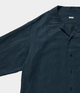 A.PRESSE 2026 Style1 "Vintage Silk Linen Open Collar Shirt"