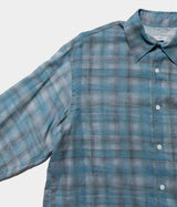 YOKE 26SS "Printed Plaid Cotton Twill Shirt"