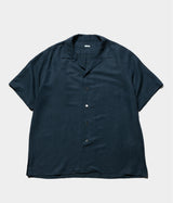 A.PRESSE 2026 Style1 "Vintage Silk Linen S/S Open Collar Shirt"