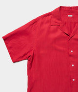 A.PRESSE 2026 Style1 "Vintage Silk Linen S/S Open Collar Shirt"