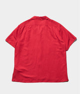 A.PRESSE 2026 Style1 "Vintage Silk Linen S/S Open Collar Shirt"