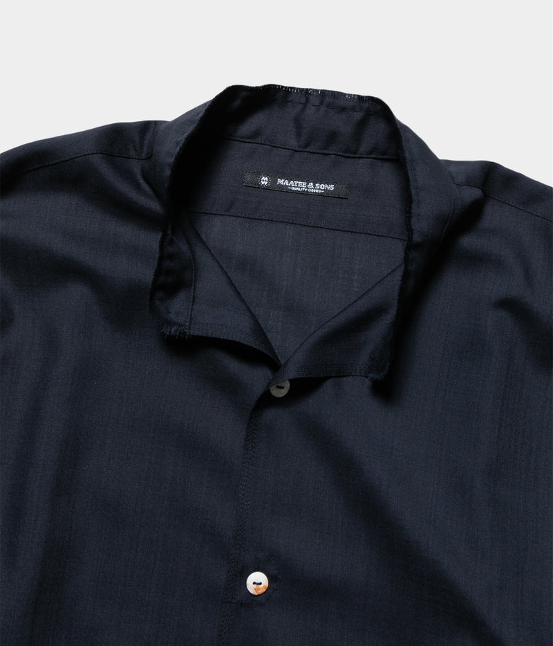 トップス MAATEE&SONS H WOOL WORK SHIRTS navy top MAATEE&SONS 