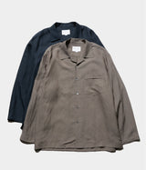 STILL BY HAND "SH05262" Open collar shirt