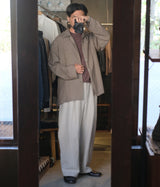 STILL BY HAND "PT08262" Linen wide pants