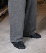 A.PRESSE 2026 Style1 "Vintage Black Chambray Work Pants"