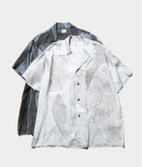 YOKE 26SS "Printed Tencell Open Collar Shirt"