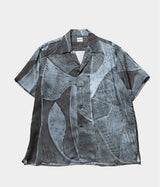 YOKE 26SS "Printed Tencell Open Collar Shirt"