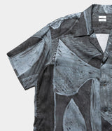 YOKE 26SS "Printed Tencell Open Collar Shirt"