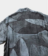YOKE 26SS "Printed Tencell Open Collar Shirt"