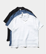 YOKE 26SS "LINEN SKIPPER POLO SHIRT"
