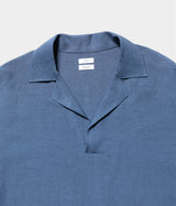 YOKE 26SS "LINEN SKIPPER POLO SHIRT"
