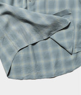 YOKE 26SS "OMBRE PLAID REGULAR COLLAR SHIRT"