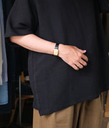 YOKE 26SS "LINEN SKIPPER POLO SHIRT"