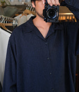 A.PRESSE 2026 Style2 "Silk Nep Loop Collar Shirts"