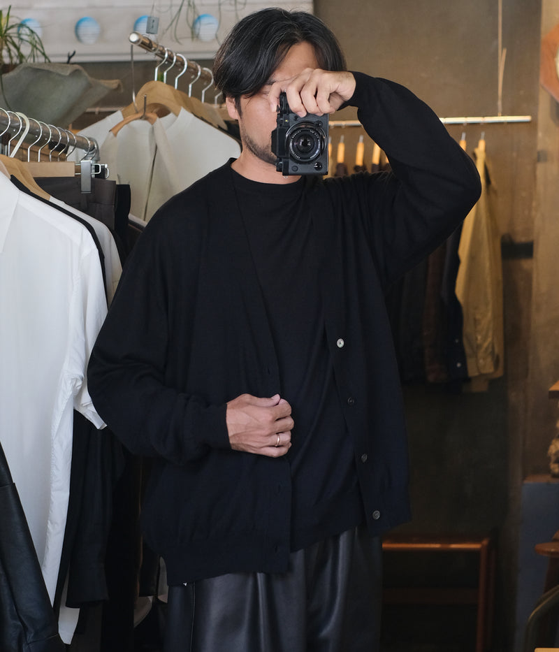 a.p.c イタリア製　wool Knit archive 短丈　古着　黒 A.PRESSE 2026 Style2 