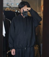 SSSTEIN 26AW "SILK LINEN TWILL LIGHT ZIP JACKET"