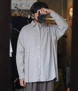 SSSTEIN 26AW "COTTON LLAMA OVERSIZED REGULAR COLLAR SHIRT"