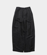 SSSTEIN 26AW "SILK LINEN TWILL WIDE EASY TROUSERS"