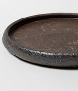 Komura Kihan “Shallow Round Plate, Hand-Formed” (Okinawa, Arayaki)