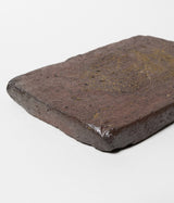  Komura Kihan “Square Ceramic plate Hand-Formed” (Okinawa, Arayaki)
