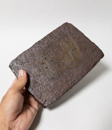  Komura Kihan “Square Ceramic plate Hand-Formed” (Okinawa, Arayaki)