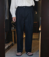 STILL BY HAND "PT05263"Deep tuck pressed pants