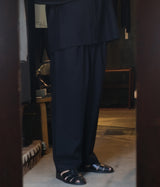 STILL BY HAND "PT06263" Cotton Twill Easy Pants