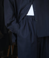 STILL BY HAND "PT06263" Cotton Twill Easy Pants