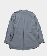 STILL BY HAND "SH03263" Garment-dye band collar shirt