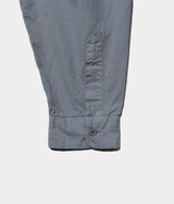 STILL BY HAND "SH03263" Garment-dye band collar shirt