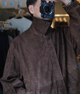 SSSTEIN 26AW "GOAT SUEDE ZIP JACKET"