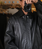 SSSTEIN 26AW "SHEEP LEATHER ZIP SHORT JACKET"