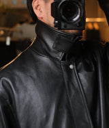 SSSTEIN 26AW "SHEEP LEATHER ZIP SHORT JACKET"